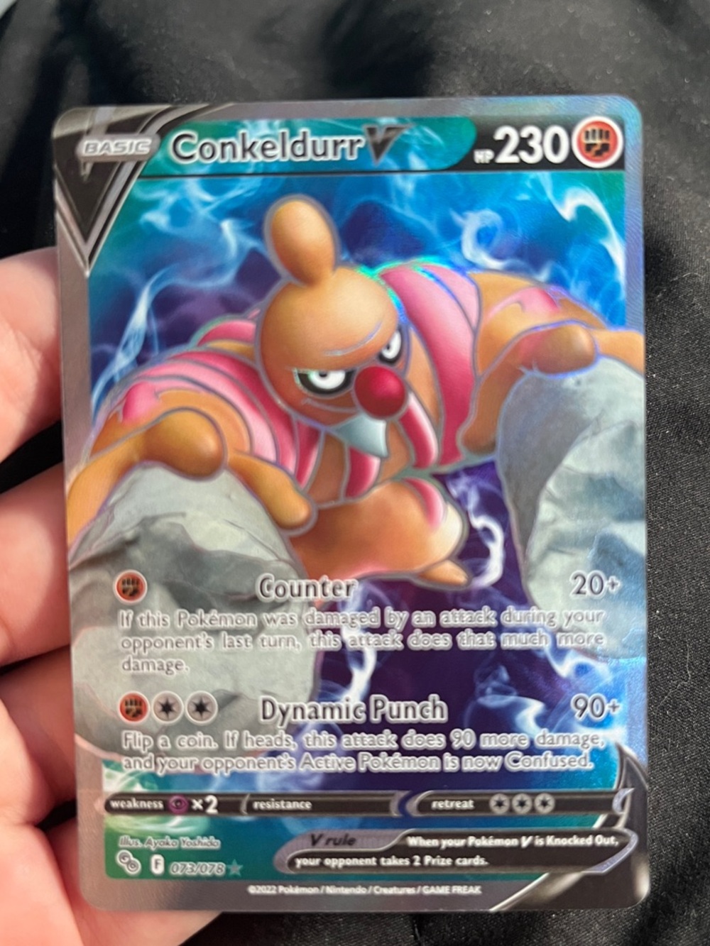 Conkeldurr V Pokémon Card
